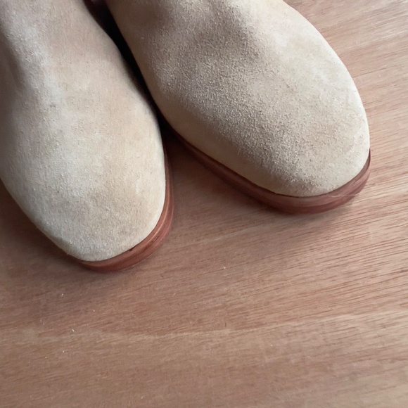 Joie Women's Breana Mules Shoes Wedge Heel Tan Beige Suede Slip On Size 8.5 B - Picture 5 of 9